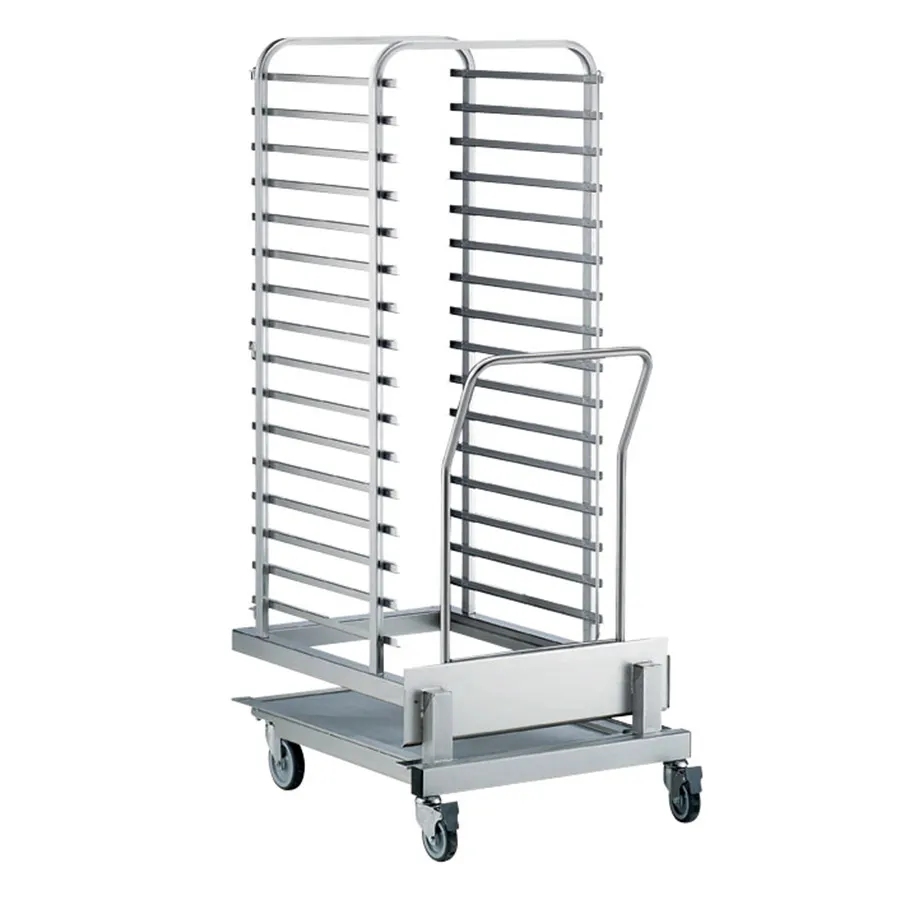 Electrolux Professional 922758 16 Tray Stainless Steel Single Mobile Tray Rack 