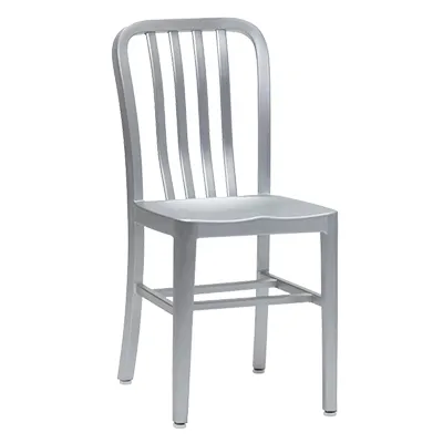 emu A1004 Anna Outdoor Side Chair w/ Slat Back & Saddle Seat