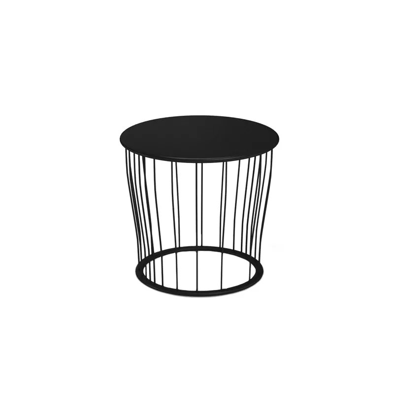emu 1088 Cannolè Side Table, Round 32-1/2" dia. x 21-1/2"H - Steel Wire Base