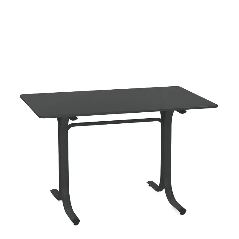 emu 1157 Rectangular Outdoor Table System, 47.5 Lbs - 48" x 30" x 29"H, Round Edge