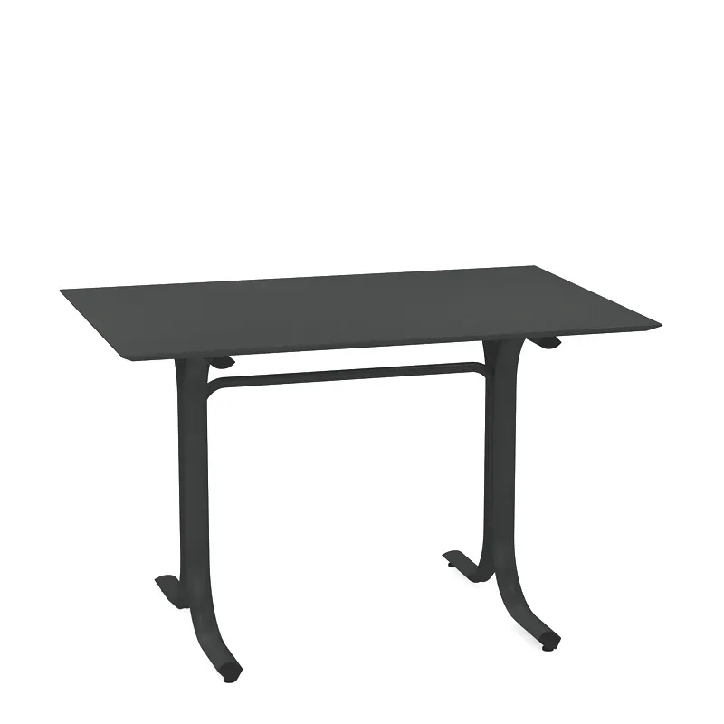 emu 1163 Rectangular Outdoor Table System, 54.5 Lbs - 48" x 32" x 29"H, Beveled Edge