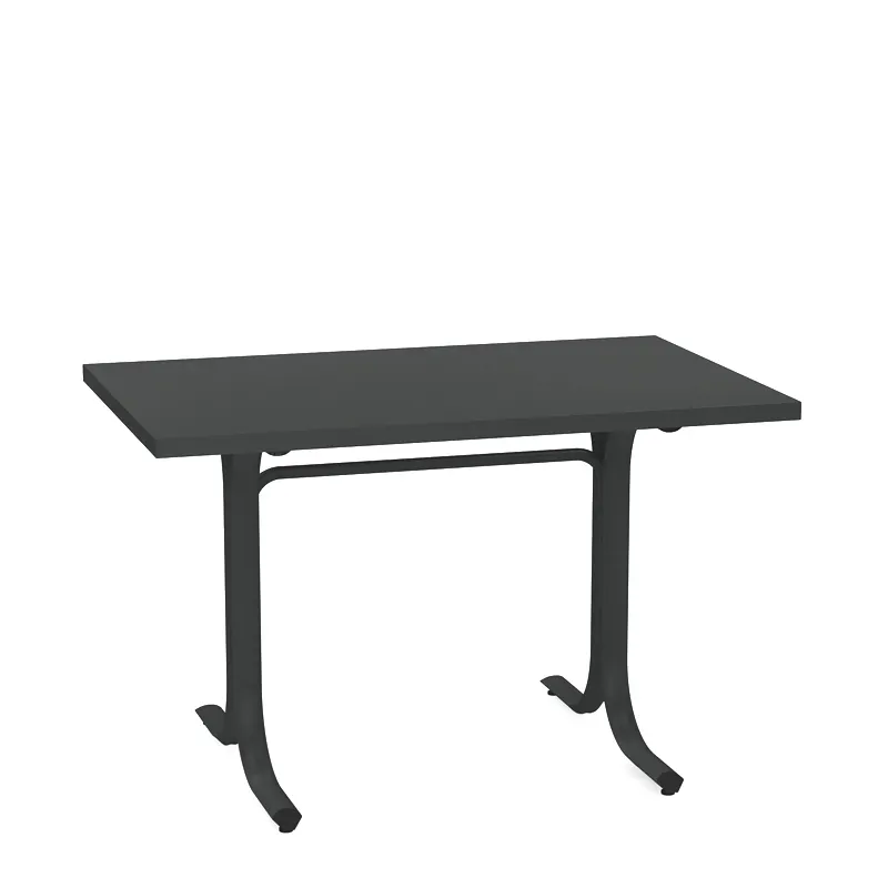 emu 1172 Rectangular Outdoor Table System, 56 Lbs - 48" x 32" x 29.5"H, Square Edge