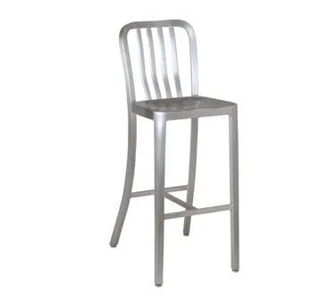 emu AB1205 RAL Aluminum Anna Barstool with Slat Back  - Indoor / Outdoor