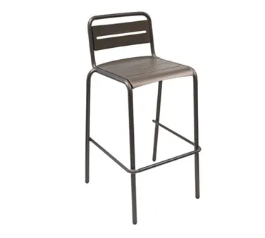 emu 164 Star Stacking Barstool w/ Ladder Back & Seat - Steel