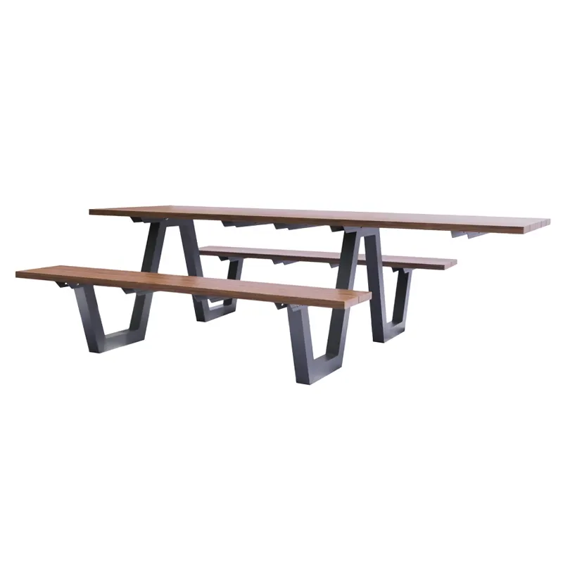 emu A1821A Rectangular Outdoor/ Indoor Sid Picnic Table - 70" x 96" x 30"H