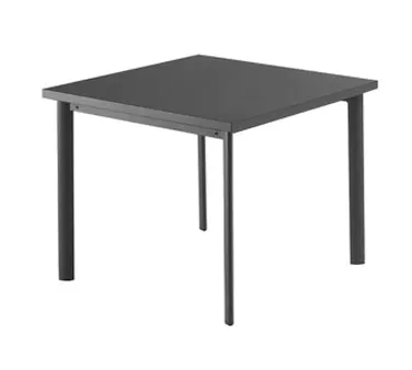 emu 303 Star Square Outdoor Table, Solid Steel Top - 40" x 40" x 30"H