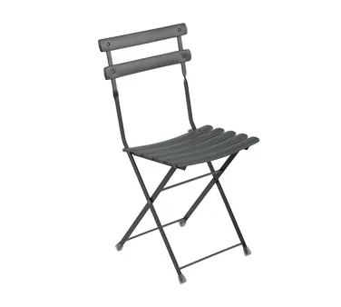 emu 314 SO Arc En Ciel Folding Side Chair w/ Steel Slats Back & Seat- Outdoor/Indoor
