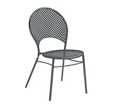 emu 3402HD Sole Outdoor Stacking Side Chair, Heavy Duty w/ Stretchers