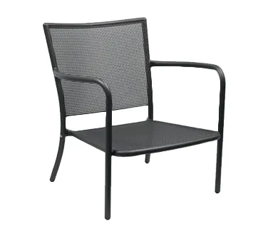 emu 3416 Podio Outdoor Lounge Stacking Armchair w/ Steel Mesh Seat & Back
