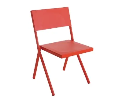emu 410 Mia Outdoor Stacking Side Chair w/ Aluminum Seat & Back