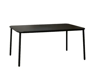 emu 505 Yard Rectangular Outdoor Table - 63" x 38" x 29-1/2"H, Aluminum Top