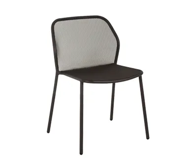 emu 521 Darwin Outdoor Stacking Side Chair w/ Steel Mesh Seat & Back