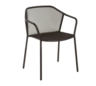 emu 522 Darwin Stacking Armchair w/ Steel Mesh Back & Seat - Outdoor/Indoor