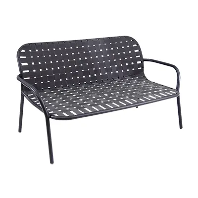 emu 531 Yard Love Seat w/ Woven Elastic Straps Seat & Back - Outdoor/Indoor, 54-1/2" Long