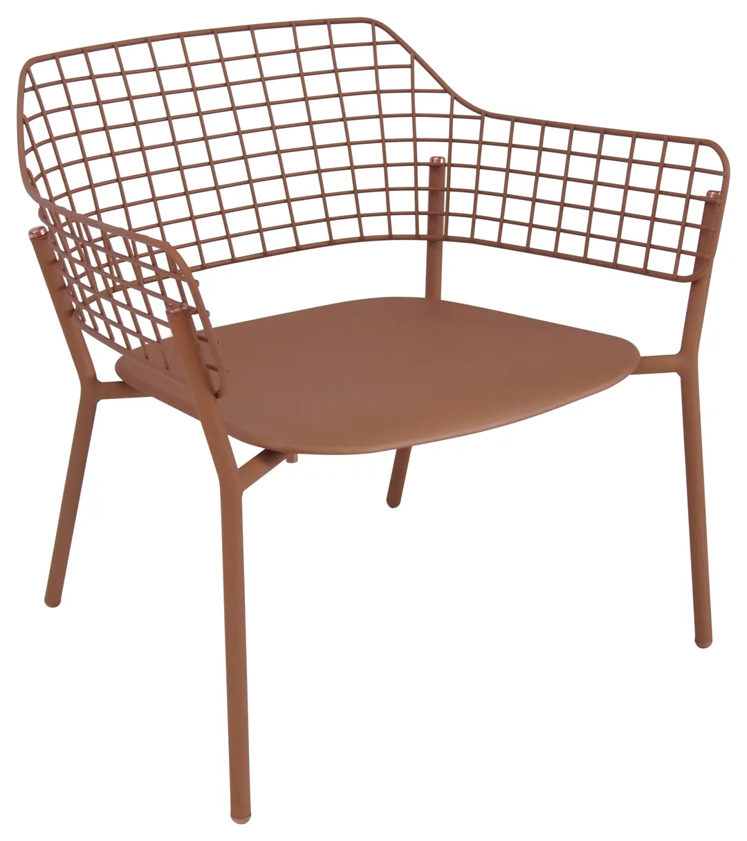 emu 617 Lyze Lounge w/ Aluminum Seat & Stainless Steel Back - Outdoor/Indoor