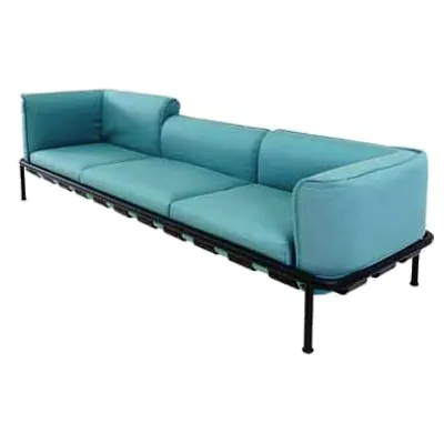emu E743 Dock Lounge Sofa Base w/ Aluminum Frame & PVC Foot Caps- Indoor/Outdoor