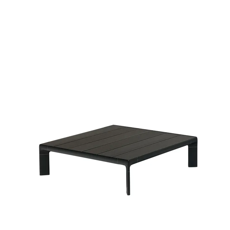 emu 766B Tami Rectangular Low Table, 35"W x 23"D x 10"H, Slatted Bamboo Top