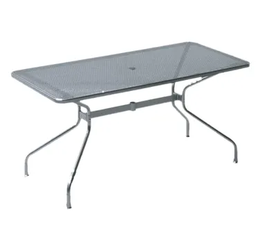 emu 810 Rectangular Drink Table w/ Umbrella Hole, 72" x 32" x 29-1/2"H