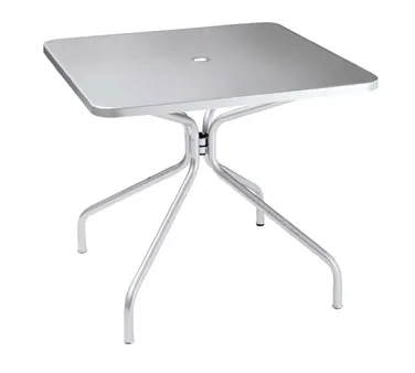 emu 824 36" Square Indoor/Outdoor Table w/ Umbrella Hole - 36" x 36" x 29-1/2"H