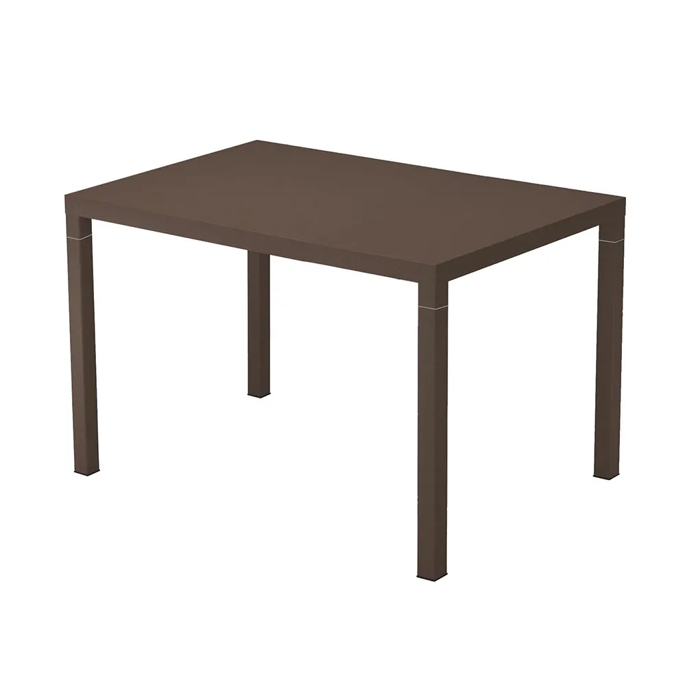 emu 854 Nova Rectangular Outdoor Stacking Table - 48" x 32", Solid Steel Top