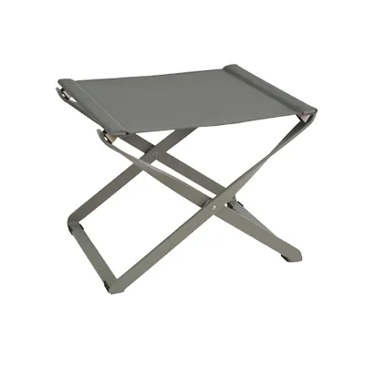 emu 975 Ciak Footrest/Ottoman, Textilene Fabric Top, Aluminum Frame - Indoor/Outdoor