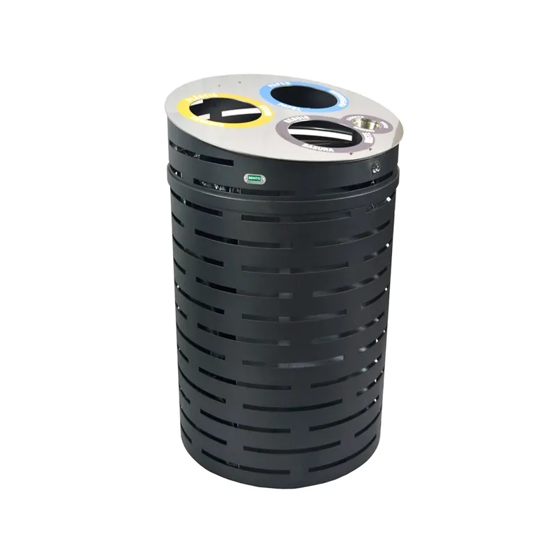 emu U686 60 gal Doria Recycle Litter Bin w/ 3 (20 gallon) Openings