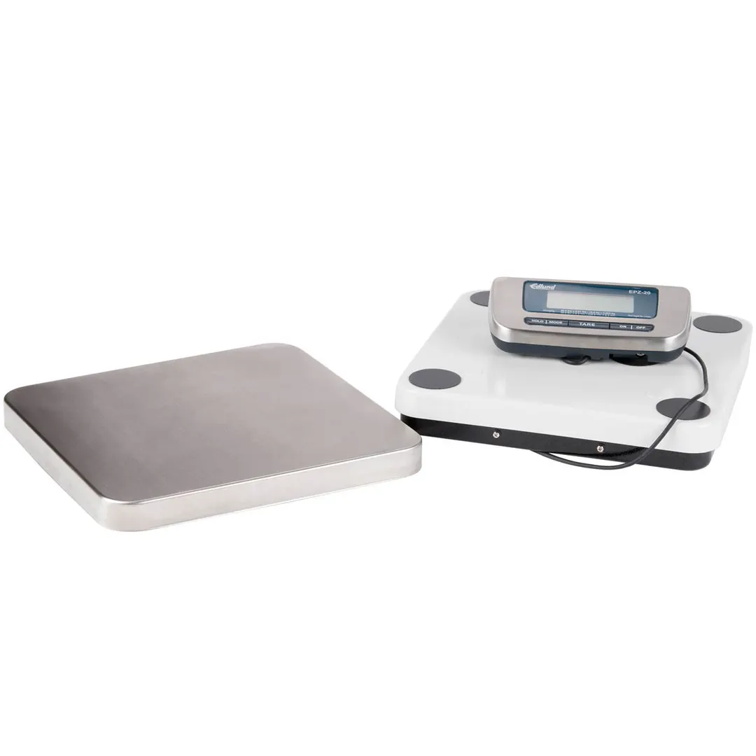 Edlund EPZ-20F Pizza Scale – 1" LCD, 12-1/4" x 12-1/2" Stainless Platform, 10-29 lb Capacity, Tare Button