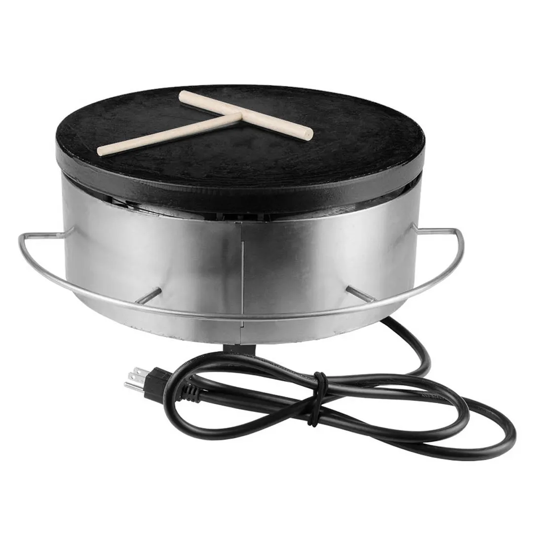Equipex 350FE Sodir-Roller Single Grill Crepe Machine With 13-3/4” Diameter Cast Iron Plate