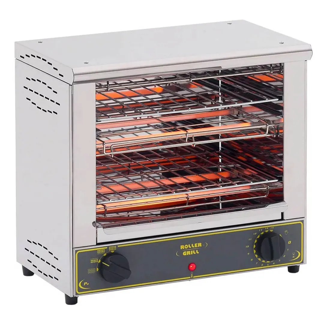 Equipex BAR-200 Sodir-Roller Grill Toaster Oven, Double Shelf, Open-Style, 18"L