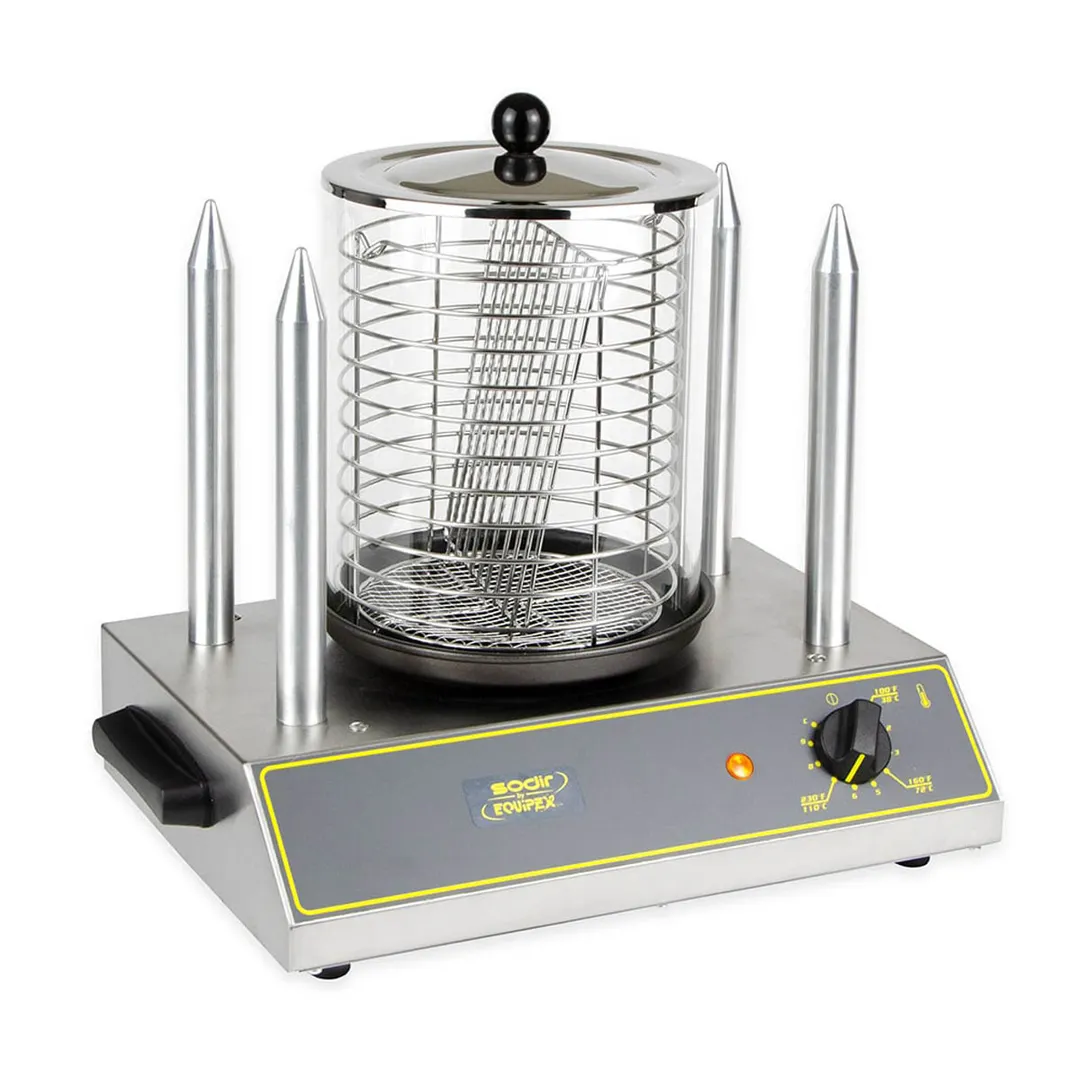 Equipex CS4E Sodir-Roller Grill Hot Dog Machine, European-Style
