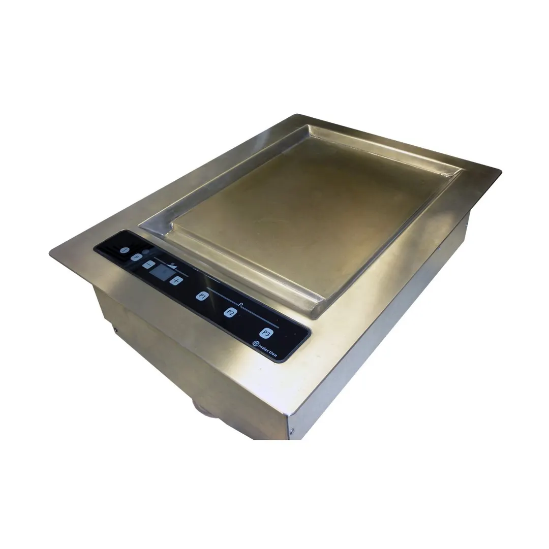 Equipex DGIC3000 12" Drop In Induction Griddle, Single Zone, Steel Plate, 3.0 kW, 208/240v