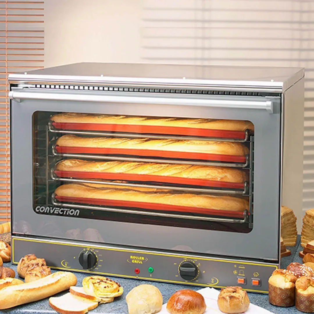 Equipex FC-100 Single-Deck Full-Size Electric Convection Oven w/ Thermostatic Controls, 4 Shelves