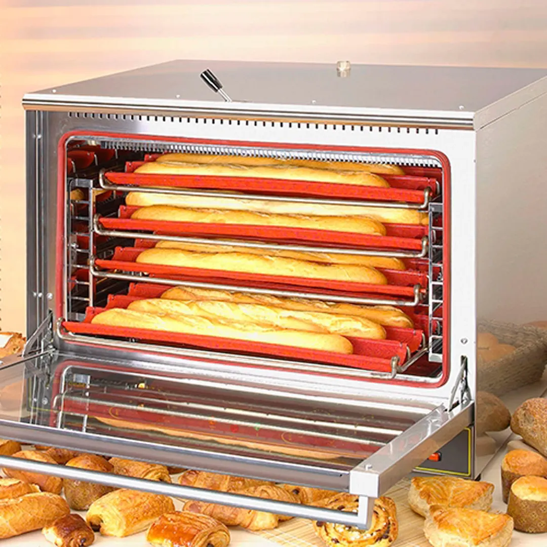Equipex FC-100G Single-Deck Full-Size Electric Convection Oven w/ Thermostatic Controls, 4 Shelves