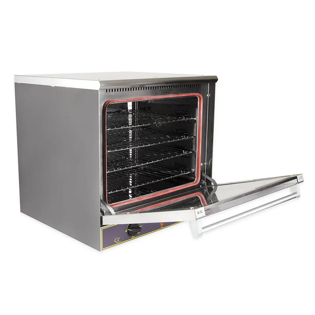 Equipex FC-60 Ariel 24” Wide Electric Half Size Countertop Convection Oven, 4 Wire Racks 