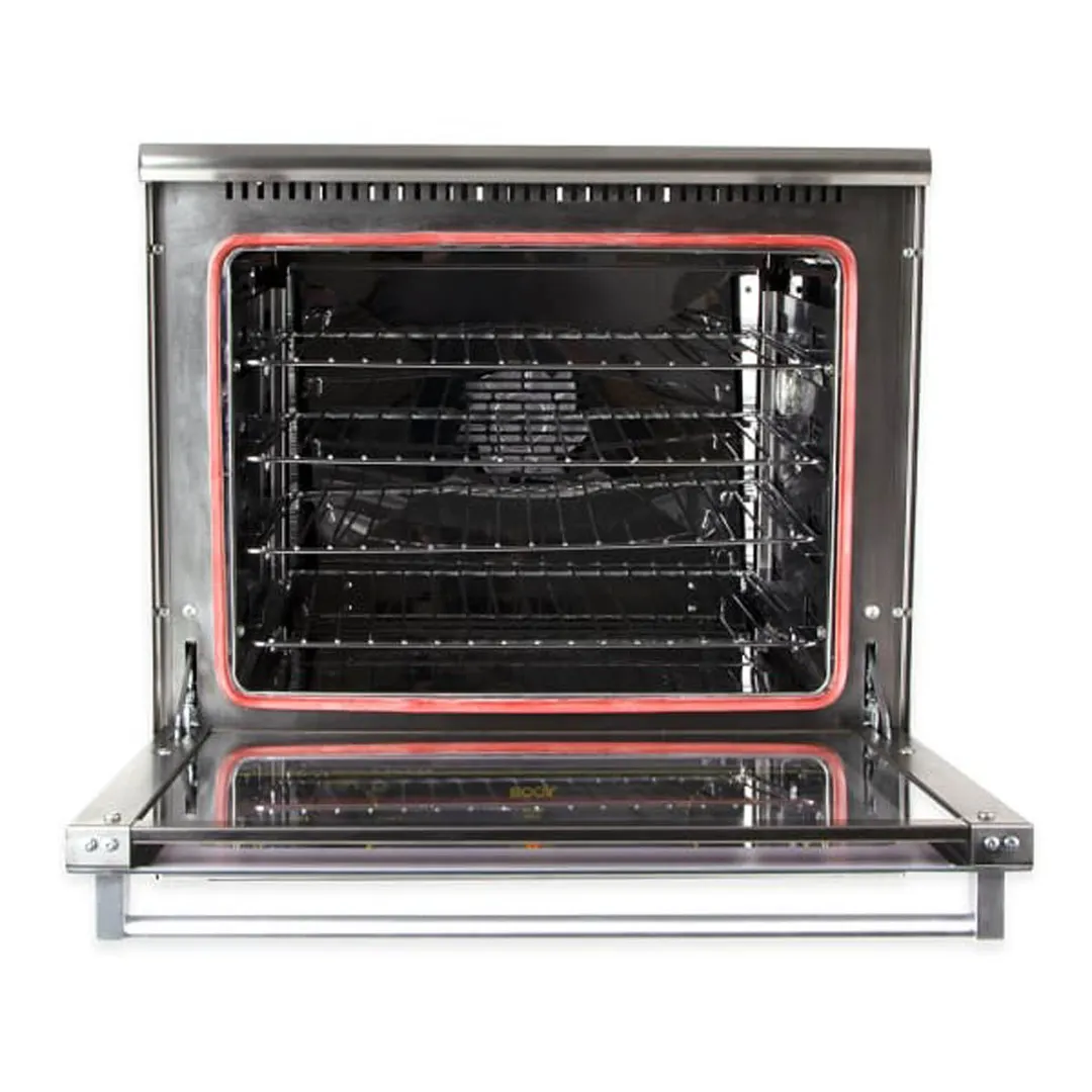 Equipex FC-60 Ariel 24” Wide Electric Half Size Countertop Convection Oven, 4 Wire Racks 