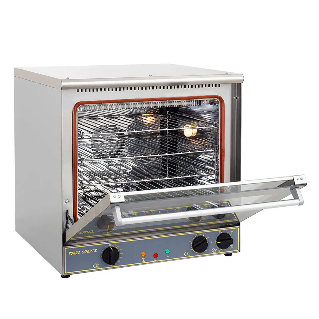 Equipex FC-60G Single Deck Half Size Electric Convection Oven with Thermostatic Controls