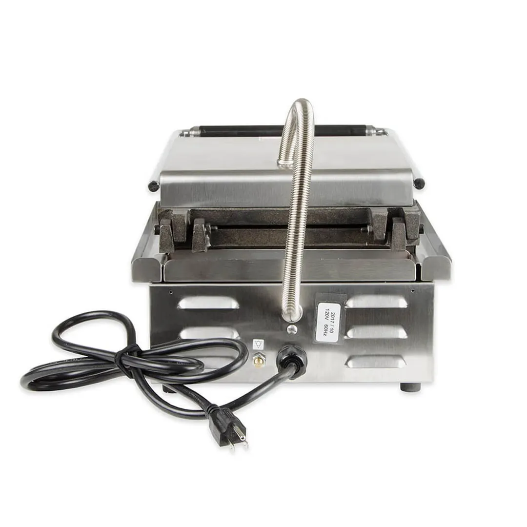 Equipex GES10/1 Single Brussels Waffle Baker w/ Cast Iron Grids, 1750W