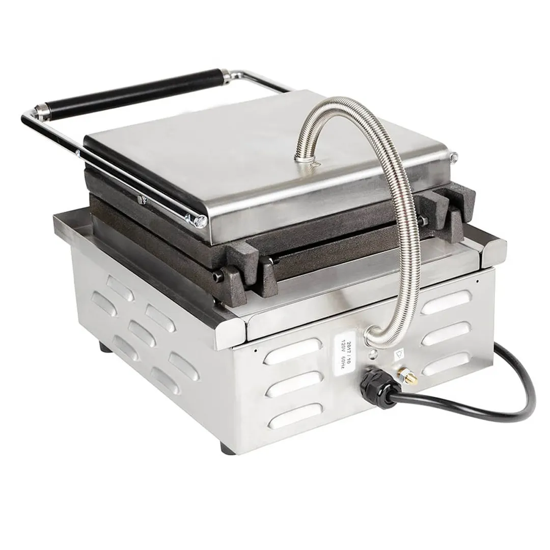 Equipex GES20 Single Liege Waffle Baker, Cast Iron Plates- Heavy Duty Top Plate