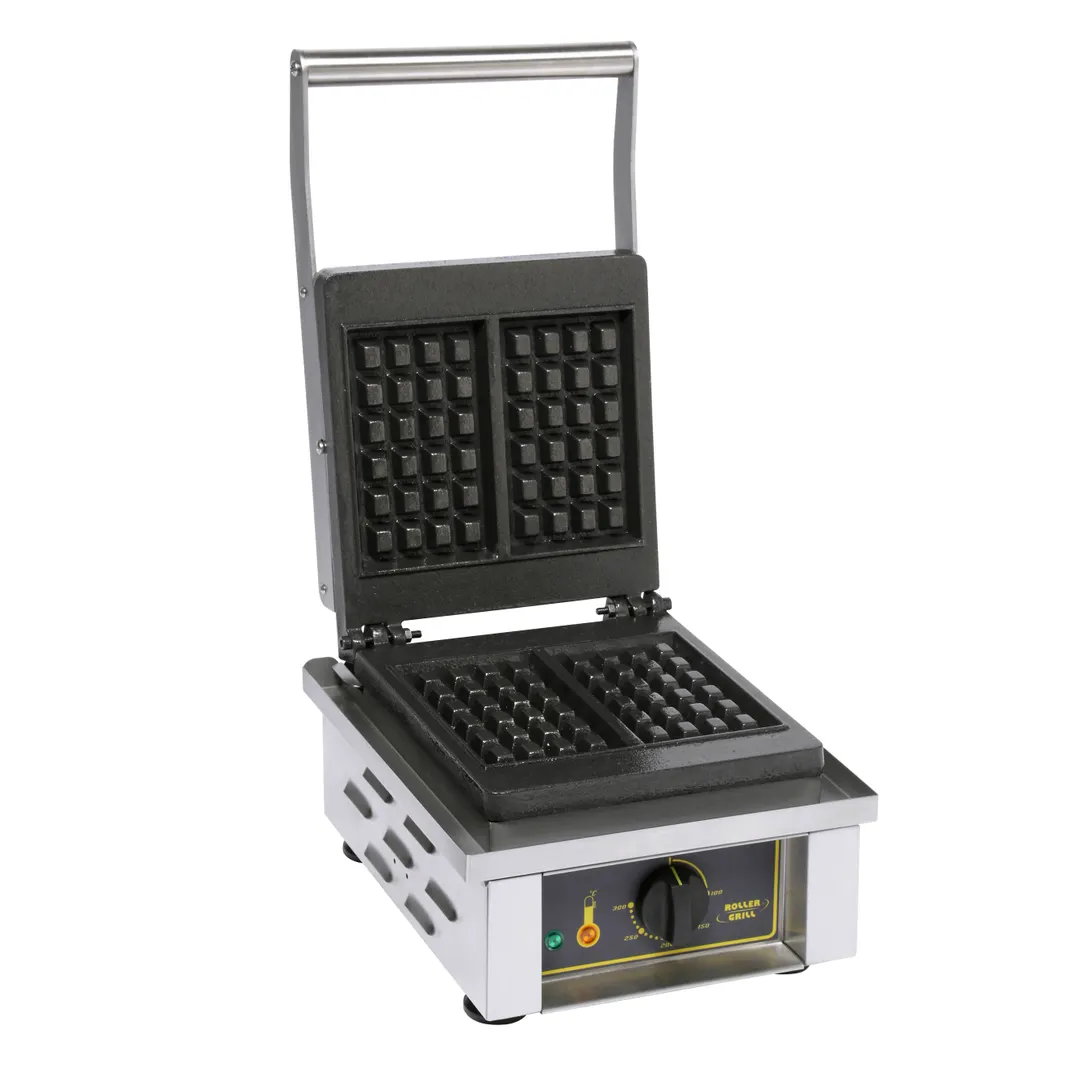 Equipex GES20/1 Single Liege Waffle Maker w/ Cast Iron Grids, 1750W
