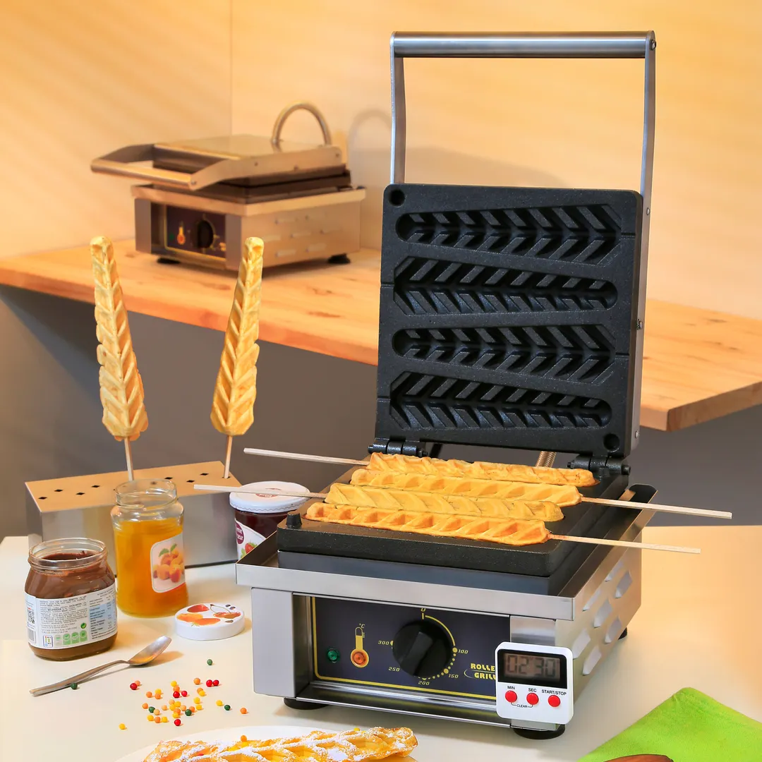 Equipex GES23 Sodir-Roller Grill Waffle Baker, Electric, Single