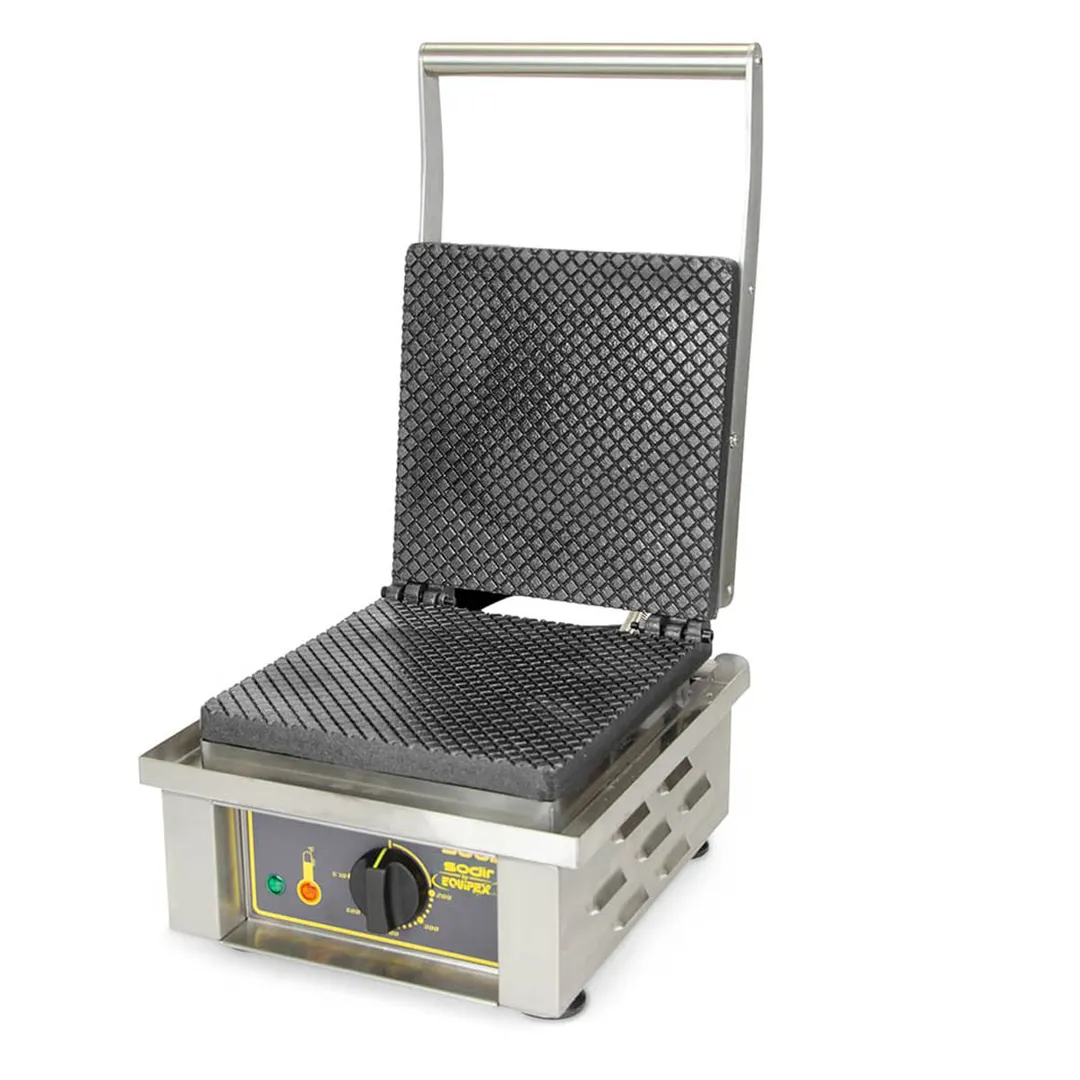 Equipex GES40 Sodir-Roller Grill Waffle Baker, Electric, Single