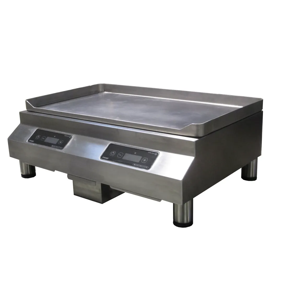Equipex GLP6000 27" Countertop Induction Griddle, Two Zone, Steel Plate, 6.0 kW, 208/240v 