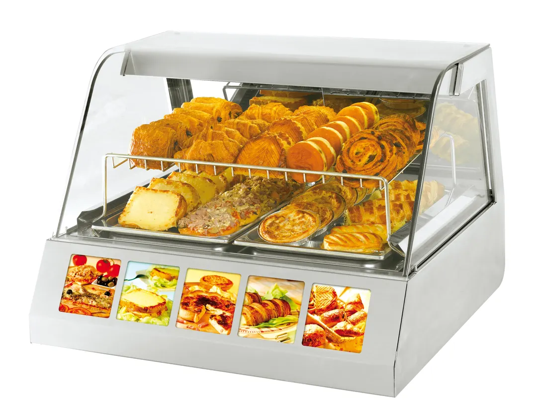Equipex HOT 200 32" Countertop Sodir Roller Grill Heated Display Case