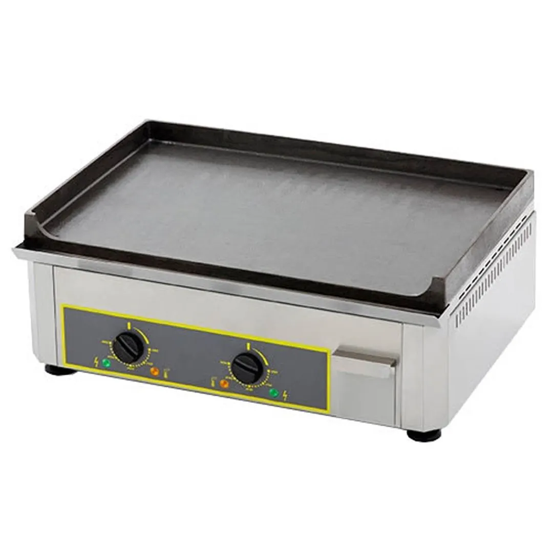 Equipex PSE-600/1 24” Countertop Electric Griddle with 23" x 14.5" Surface, Cast Iron Plate,120v