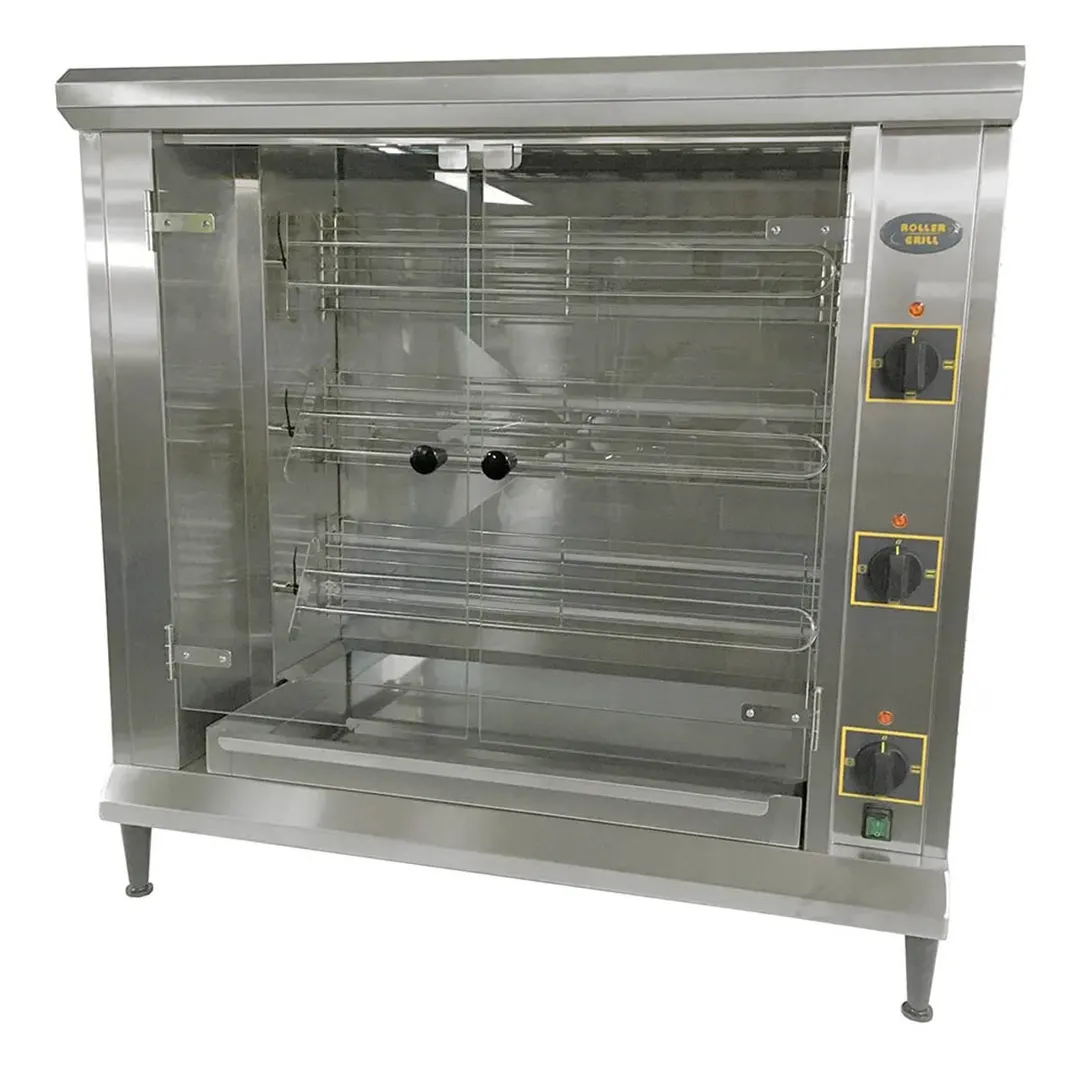 Equipex RBE-12 Sodir-Roller Grill Rotisserie Roaster, Infrared Quartz Elements