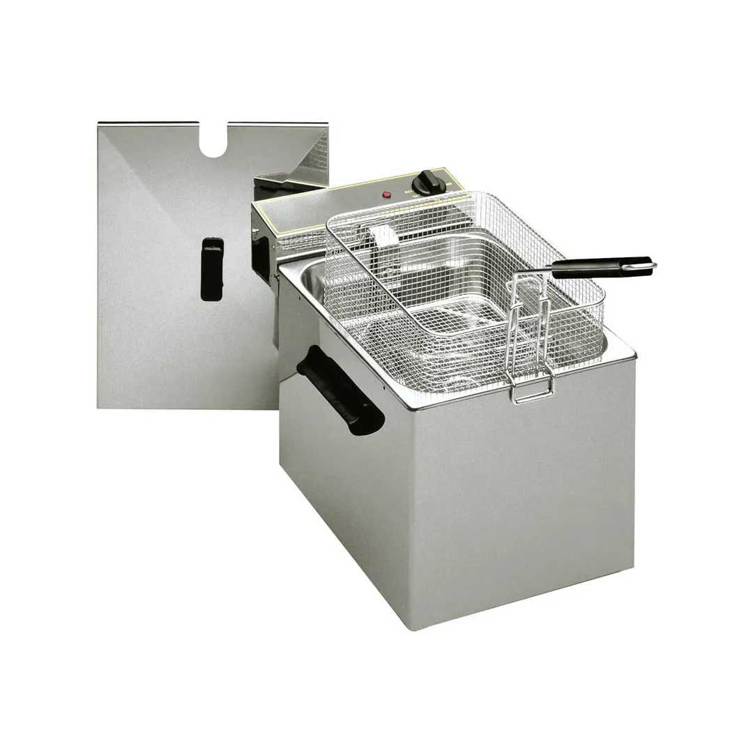 Equipex RF12SP Full Pot Countertop Electric Roller Grill Fryer w/ 25-Lb. Capacity, 1 or 2 Baskets