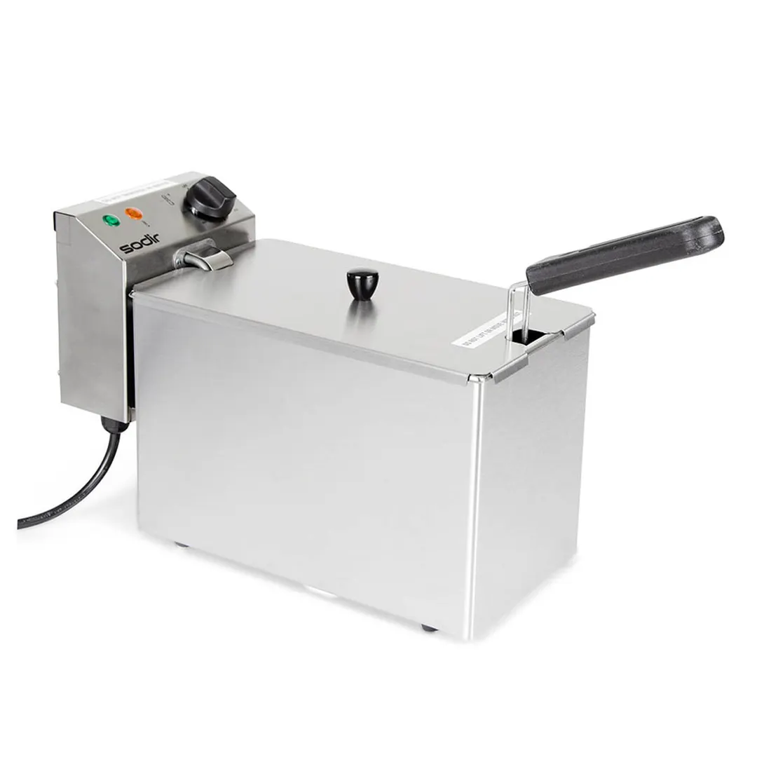 Equipex RF5S 10-Lbs Electric Countertop Sodir-Roller Grill Fryer, 120 Volts 1750 Watts