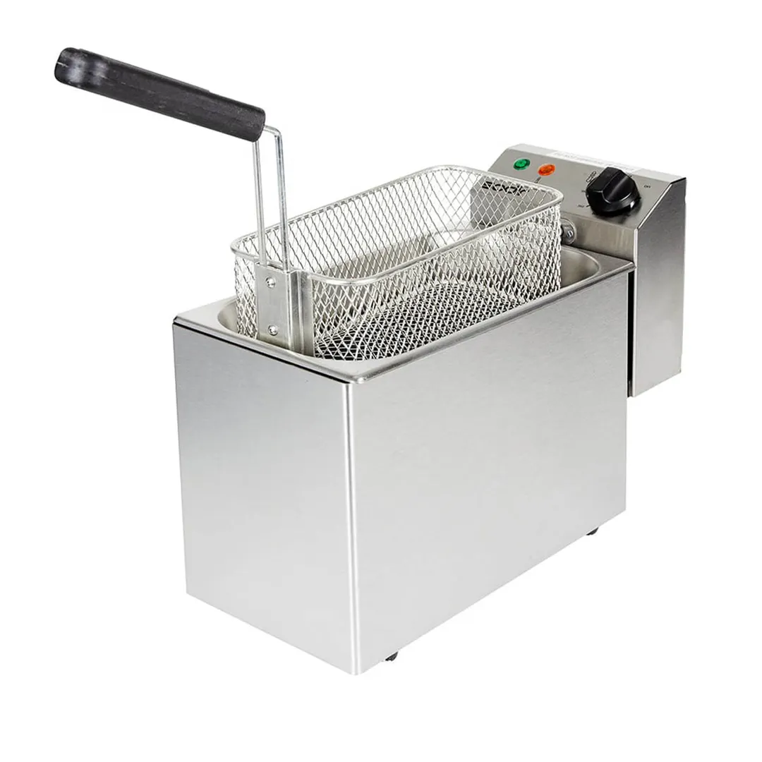Equipex RF5S 10-Lbs Electric Countertop Sodir-Roller Grill Fryer, 120 Volts 1750 Watts