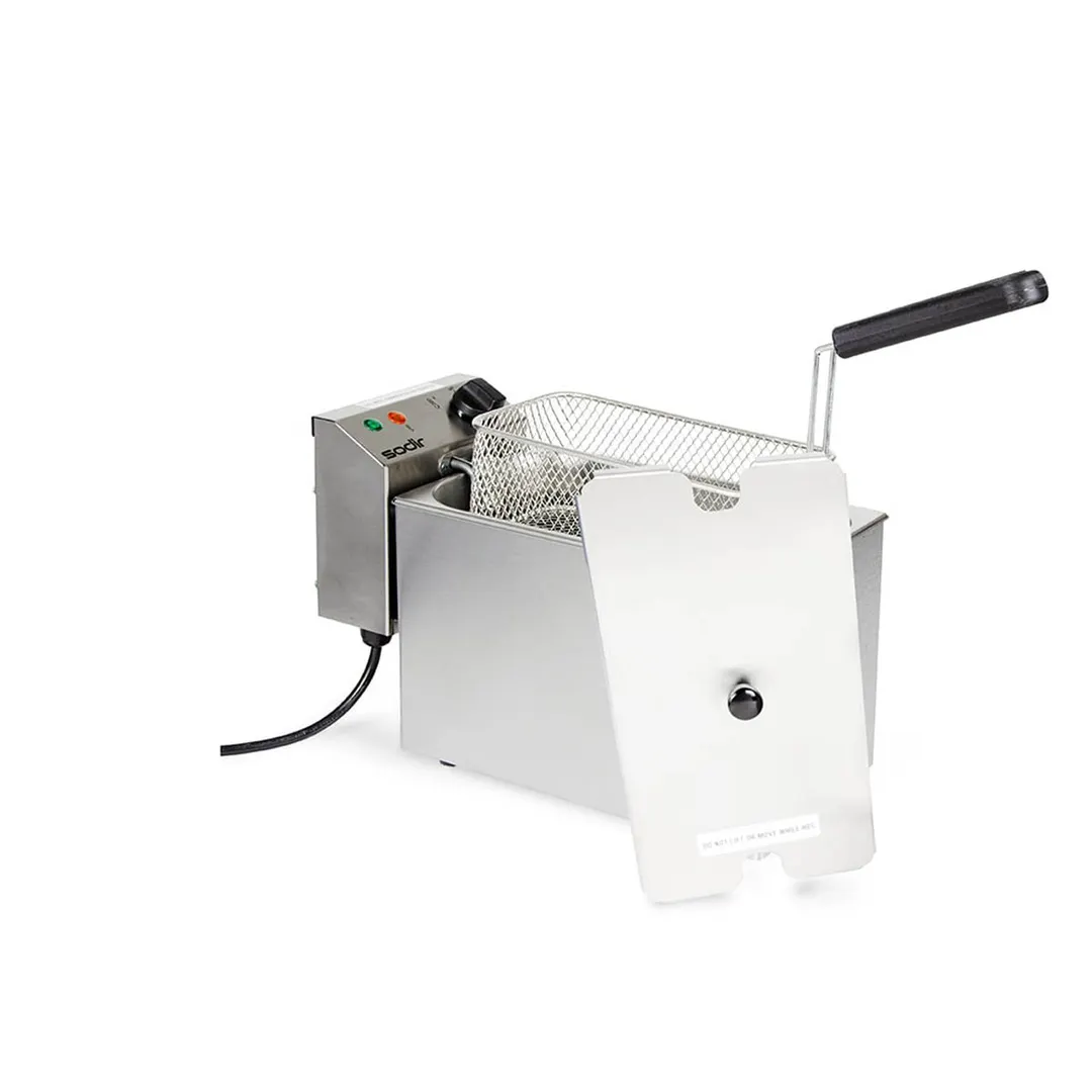 Equipex RF5S 10-Lbs Electric Countertop Sodir-Roller Grill Fryer, 120 Volts 1750 Watts