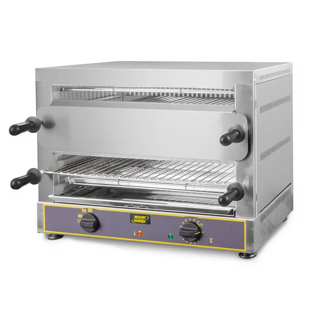 Equipex TS-327 Sodir-Roller Grill Toaster Oven, Double Shelf, Open-Style